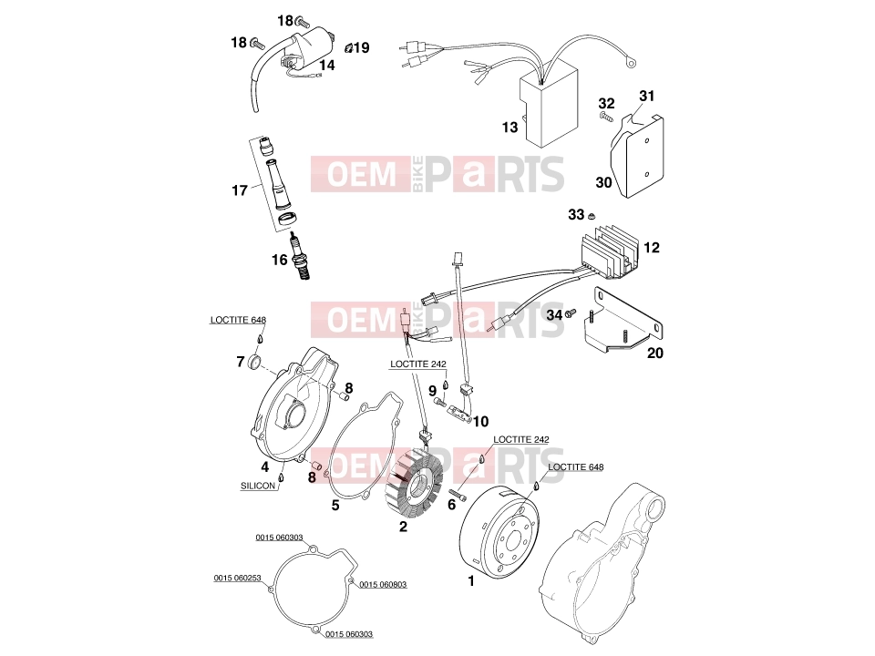 KTM 400 LC4-E (937506) [US] 2000 IGNITION SYSTEM|Engine|39