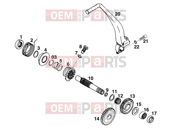 KTM 400 LC4-E (930306) [EU] 2000 KICK STARTER|Engine|33