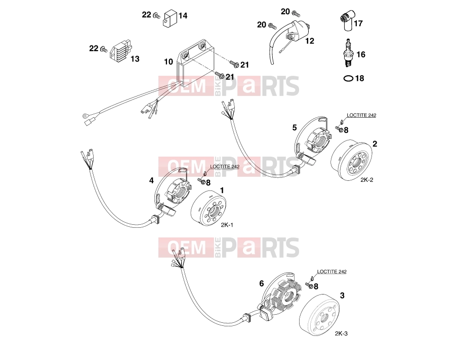 KTM 380 SX (650200) [EU] 2000 IGNITION SYSTEM|Engine|39