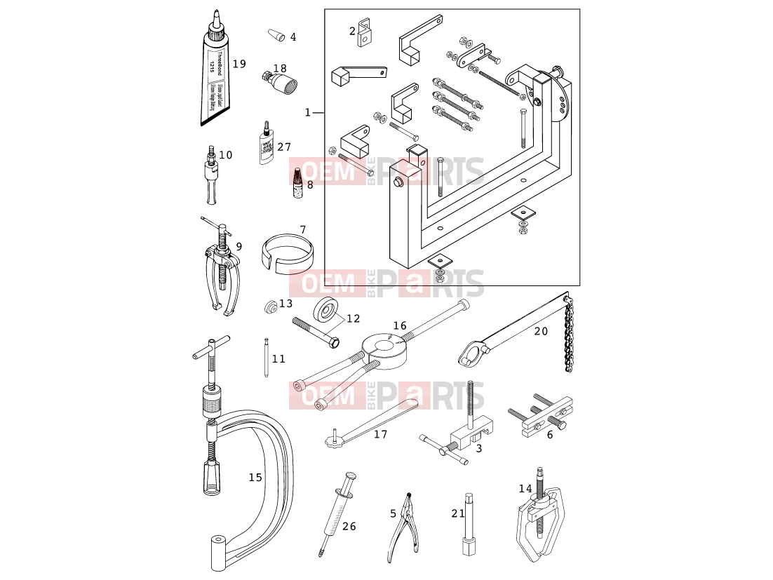 KTM 400 SX RACING (830105) [US] 2000 Special tools (engine)|Engine|29