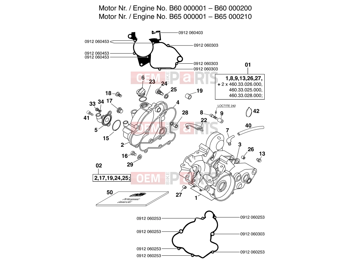 KTM 65 SX (600106) [EU] 2000 Engine » ENGINE CASE