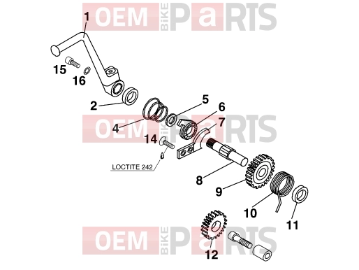 KTM 65 SX (600106) [EU] 2000 KICK STARTER|Engine|33