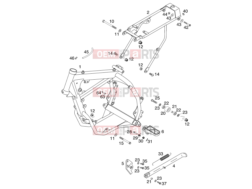 KTM 60 SX (600105) [EU] 2000 FRAME|Frame|03
