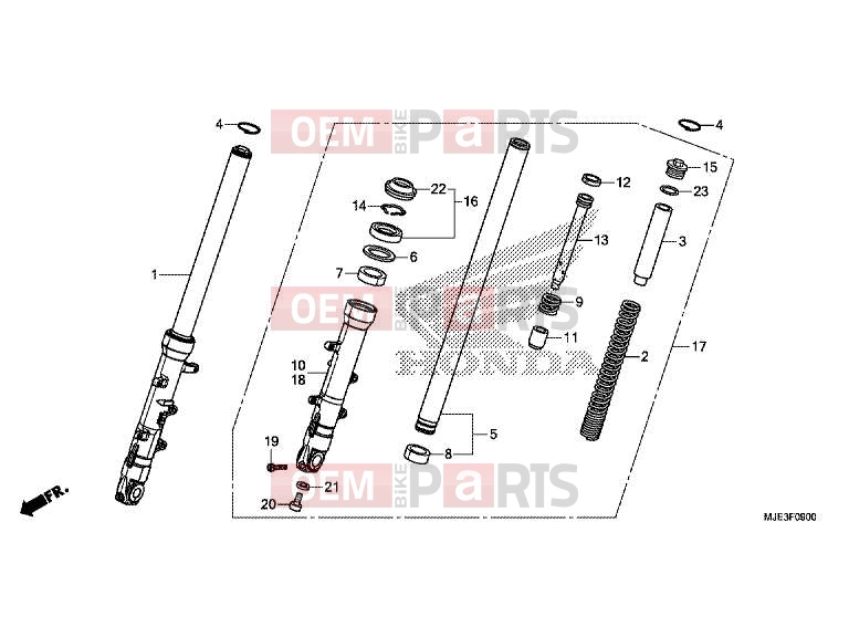 HONDA CBR650FA 2016 F-9 FRONT FORK