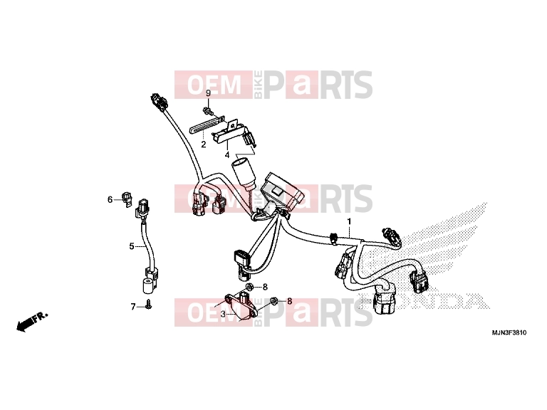 HONDA CTX1300A 2016 F-38-10 SUB HARNESS