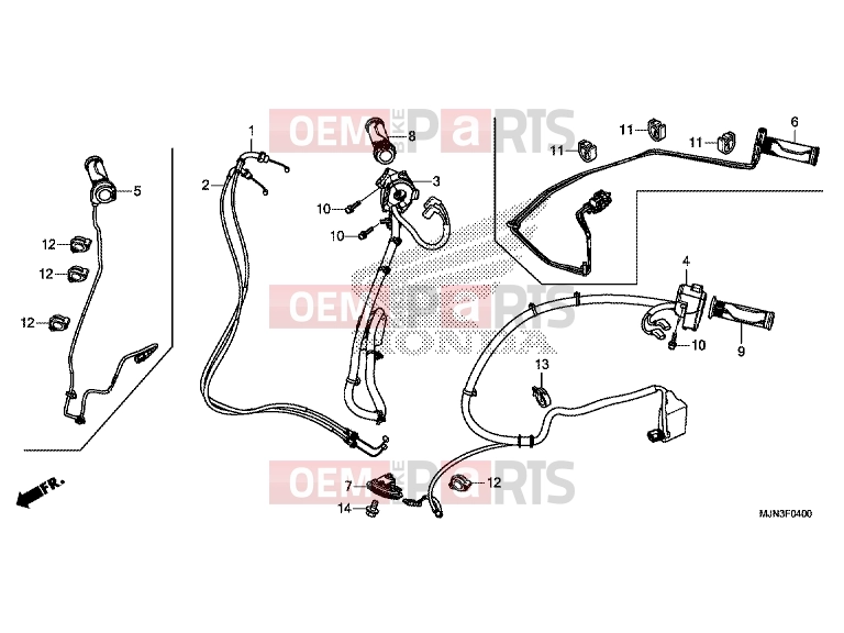 HONDA CTX1300A 2016 F-4 SWITCH / CABLE / HORN