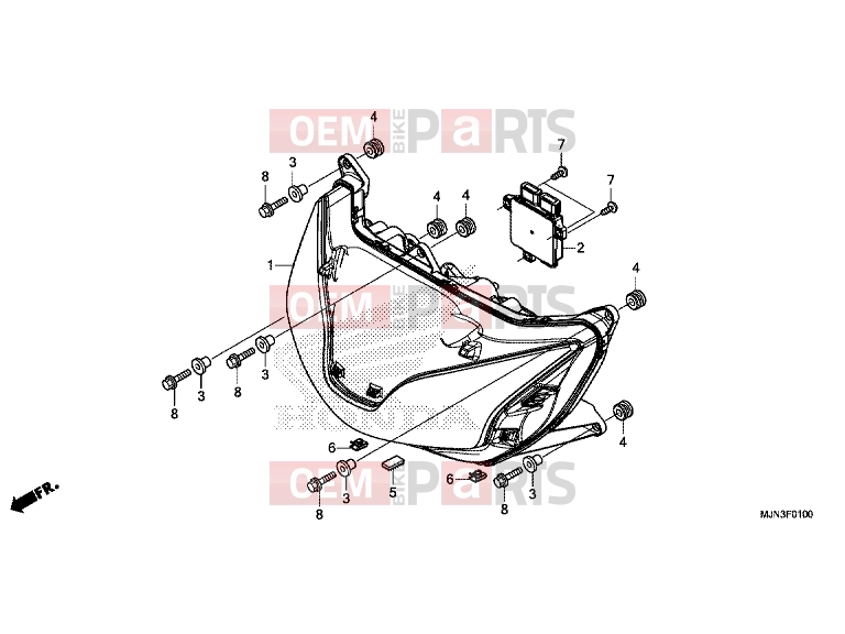 HONDA CTX1300A 2016 F-1 HEADLIGHT