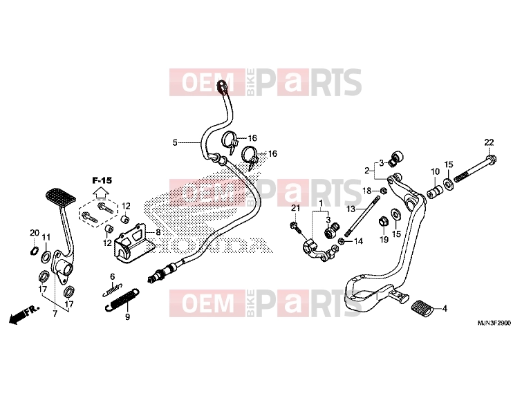 HONDA CTX1300A 2016 F-29 PEDAL
