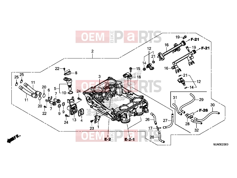 HONDA CTX1300A 2016 E-23 THROTTLE BODY