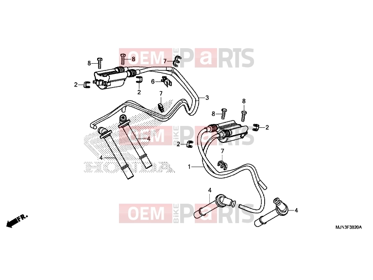 HONDA CTX1300A 2016 F-38-20 IGNITION COIL
