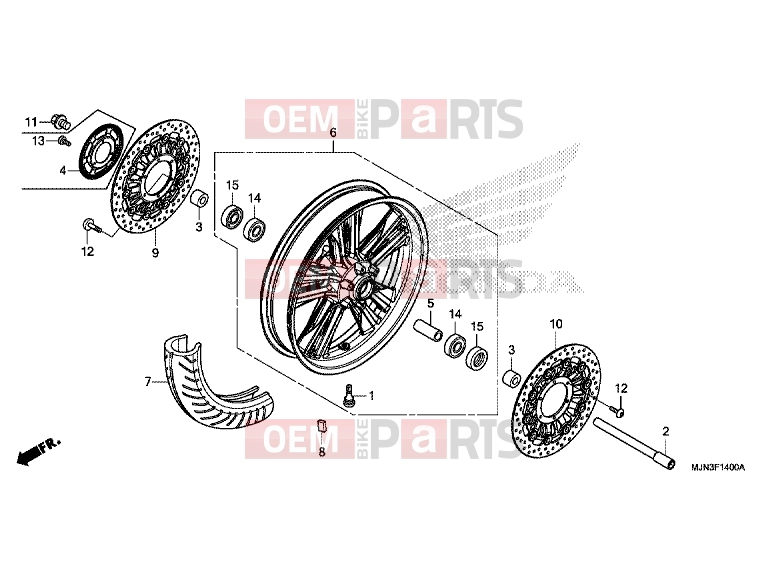 HONDA CTX1300A 2016 F-14 FRONT WHEEL