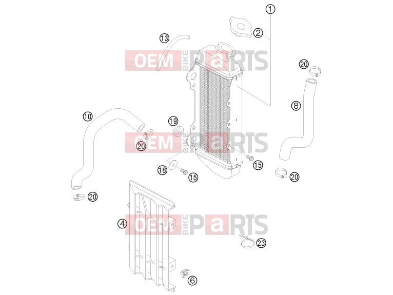KTM 65 SX (6003H6) [EU] 2008 COOLING SYSTEM|Engine|35