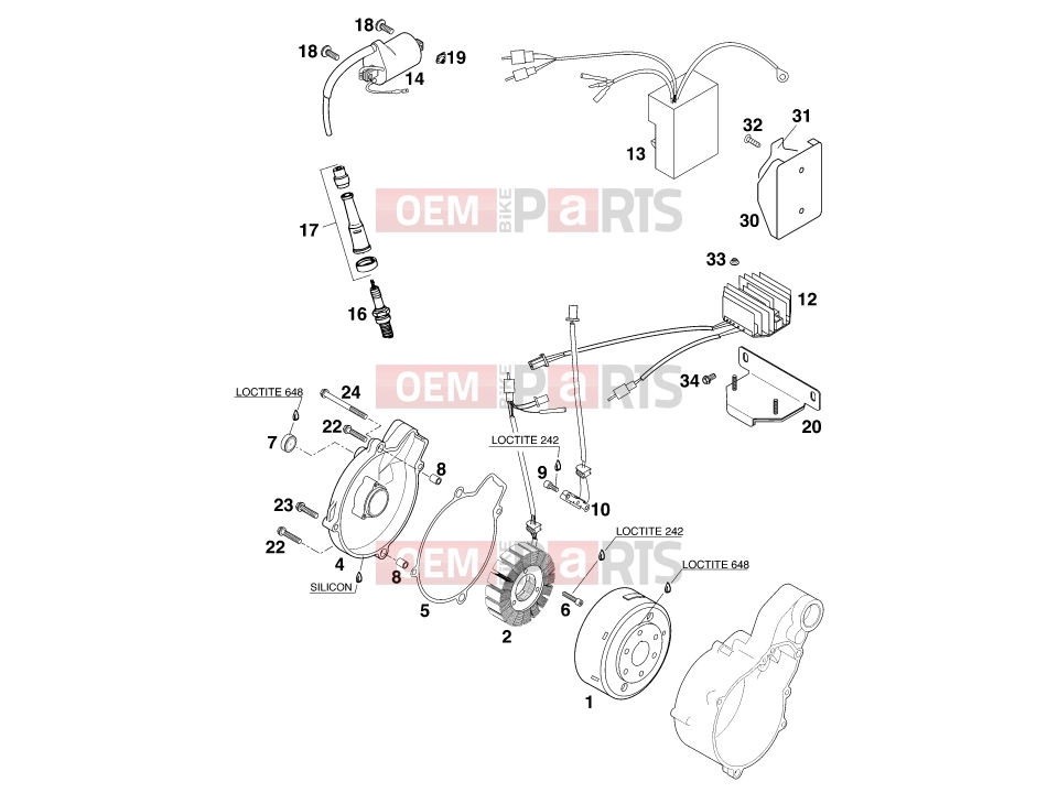 KTM 620 EGS-E 11LT ORANGE (972778) [EU] 1997 Engine » IGNITION SYSTEM
