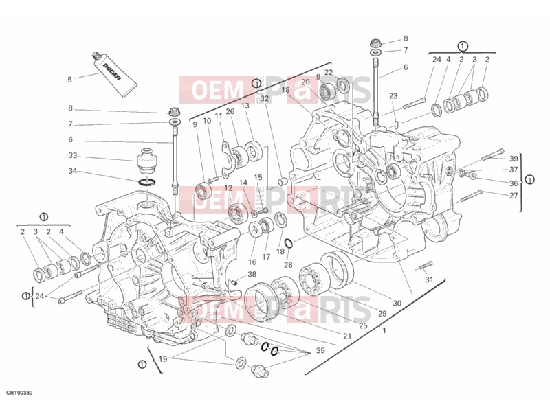 DUCATI 2006 Sportclassic Paul Smart CRANKCASE » ENGINE CASE