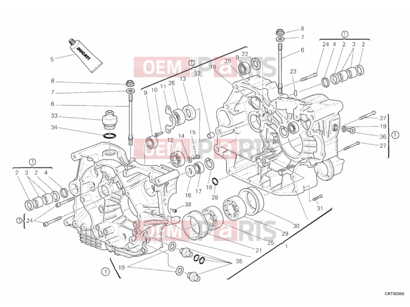 DUCATI 2006 Monster S2R 1000 CRANKCASE » ENGINE CASE