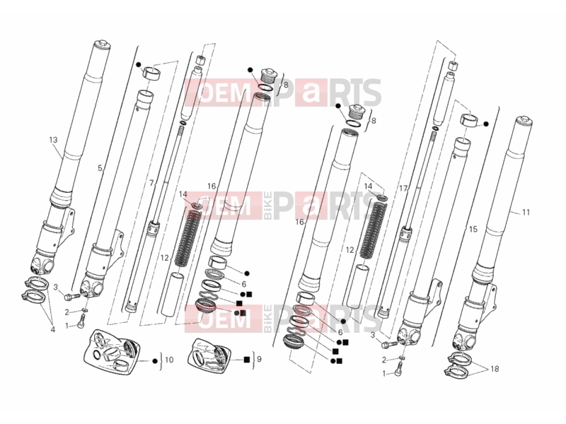 DUCATI 2006 Monster S2R 800 DARK FRONT FORK » FRONT SUSPENSION