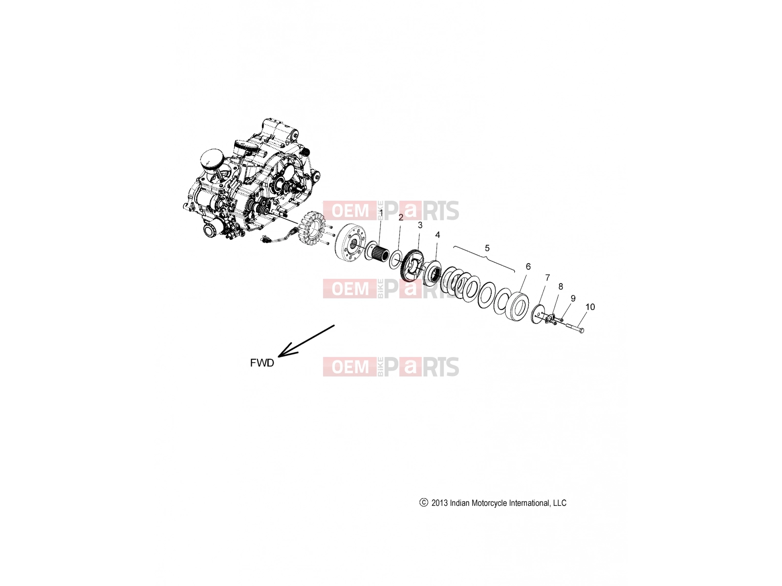 INDIAN 2017 SPRINGFIELD ALL OPTIONS (R03) (N17THAAA) ENGINE » ENGINE, COMPENSATOR ASM. - ALL OPTIONS (49INDIANDCOMPENSATOR14)