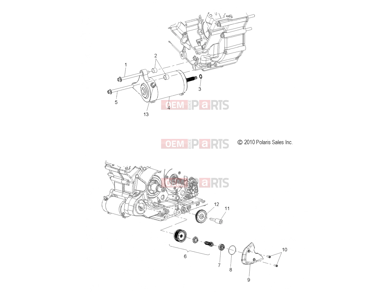 VICTORY 2012 HIGHBALL (V12WB36NA) ENGINE » ENGINE, STARTING SYSTEM - (49VICSTARTER11VGS)