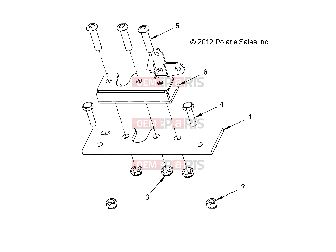 Polaris 2011 LEV GEM - e2/e4/e6/eS/eL/eLXD BODY | BODY, LATCH, PACK - e2/e4/e6 (49GEMBODY11LATCHE6)