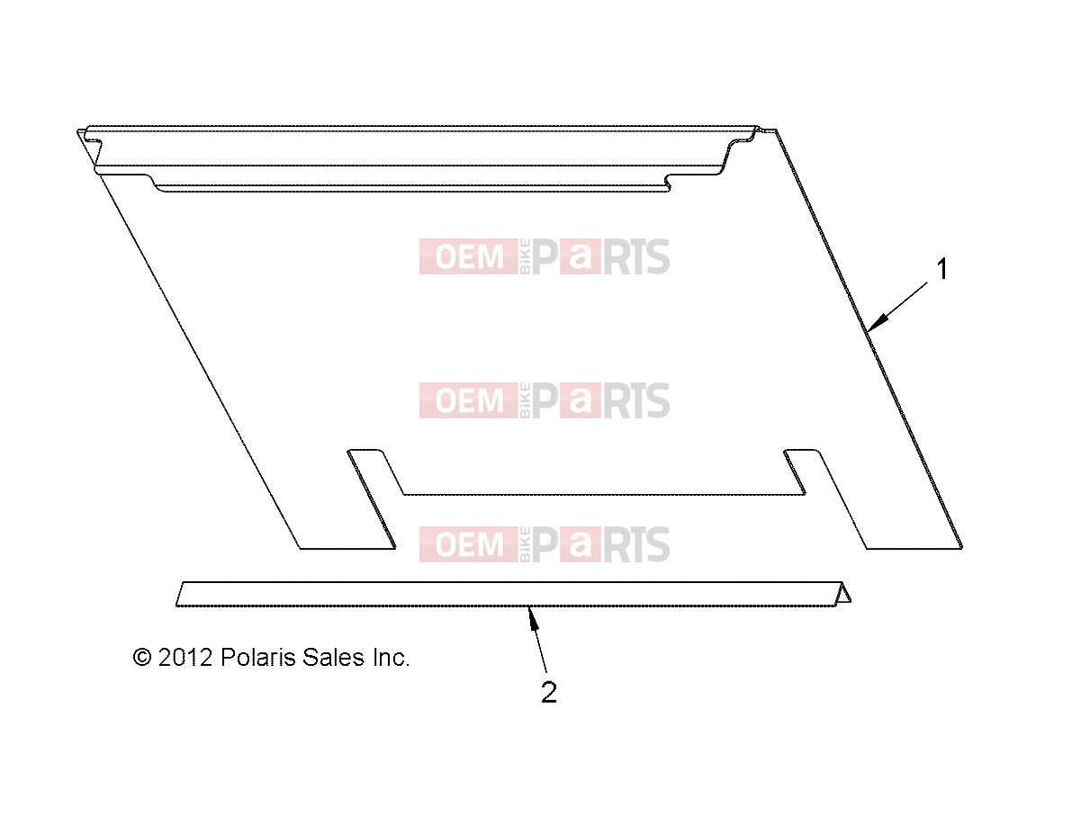 Polaris 2011 LEV GEM - e2/e4/e6/eS/eL/eLXD BODY | BODY, PANEL BACK WITHOUT LATCH - e6wSopt (49GEMBODY11BPNLE6)