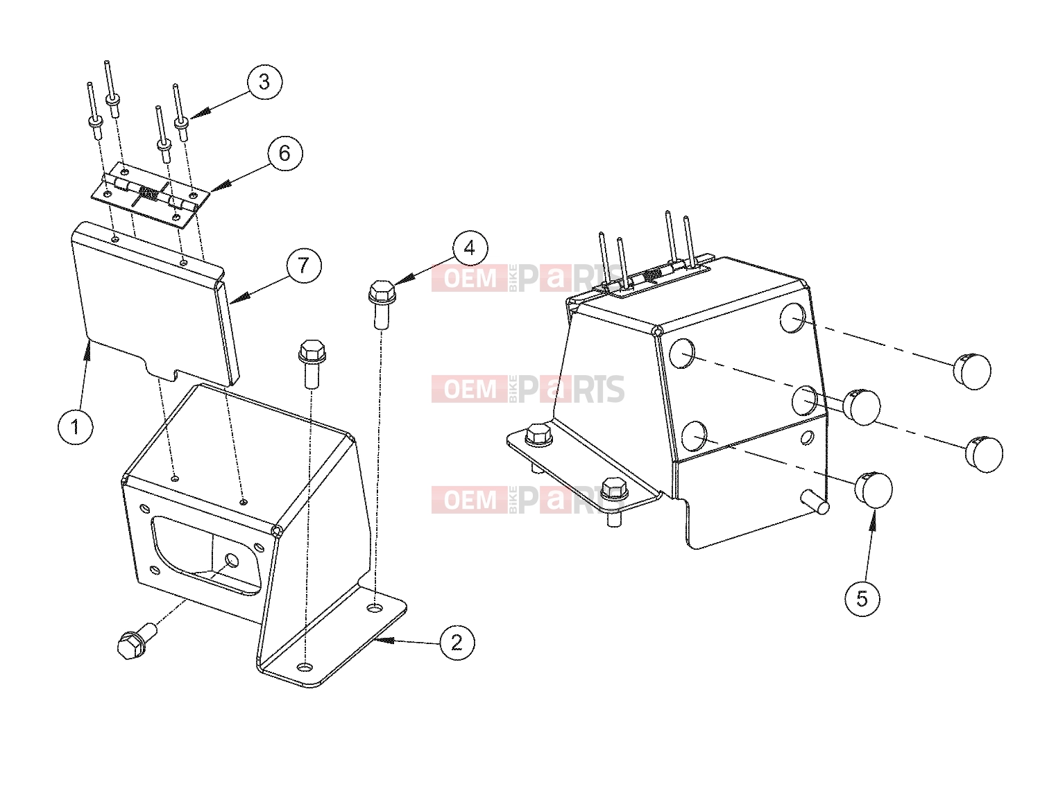 Polaris 2011 LEV GEM - e2/e4/e6/eS/eL/eLXD DRIVE LINE | DRIVE LINE, BRACKET - e2/e4/e6/eS/eL/eLXD (49GEMDRIVELINE11BRACKET)