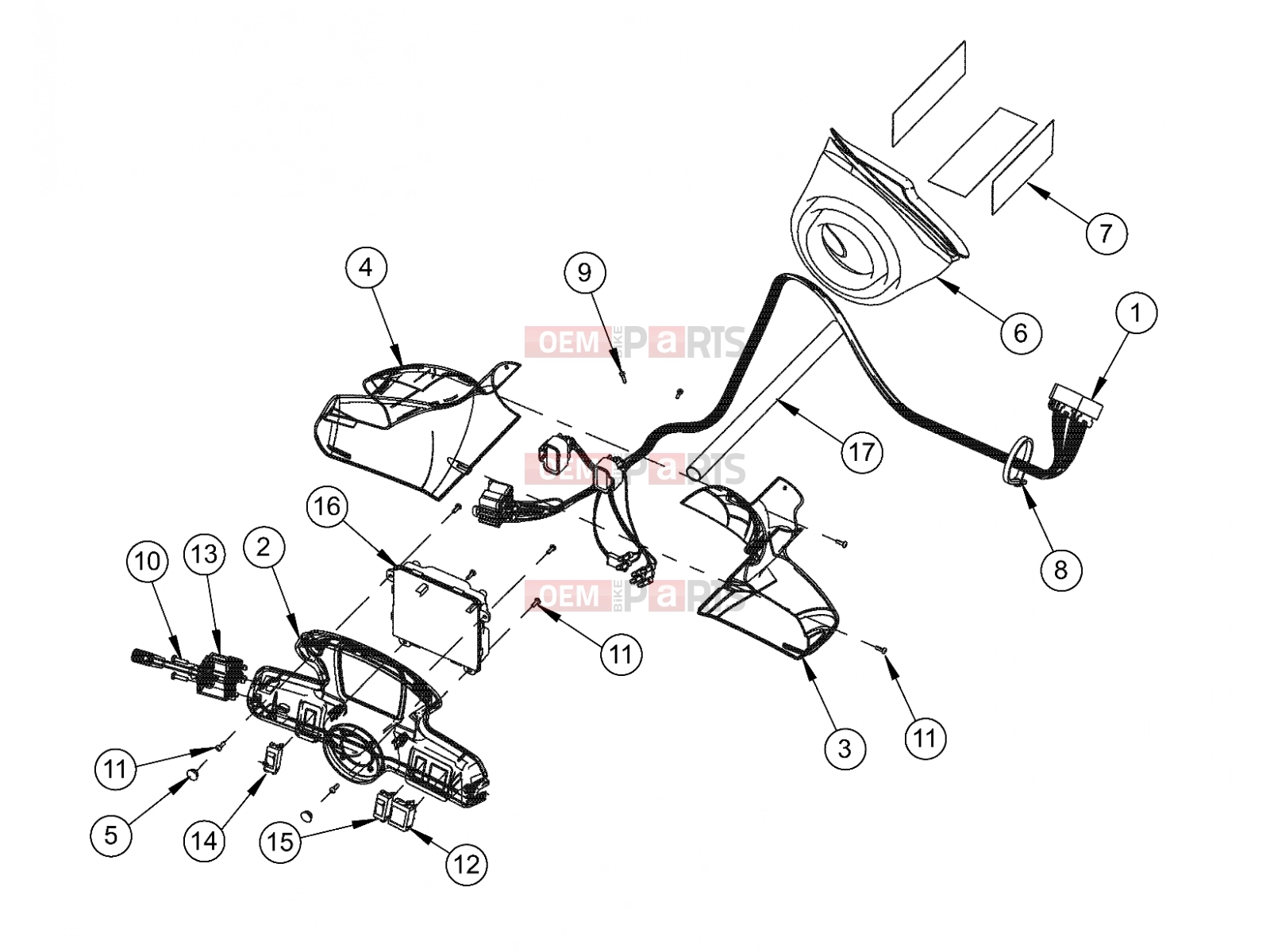 Polaris 2011 LEV GEM - e2/e4/e6/eS/eL/eLXD ELECTRICAL | ELECTRICAL, INSTRUMENT POD ADJUSTABLE TILT STEERING - e2/e4/e6/eS/eL/eLXD (49GEMELECTRICAL11INSTRUMENT)