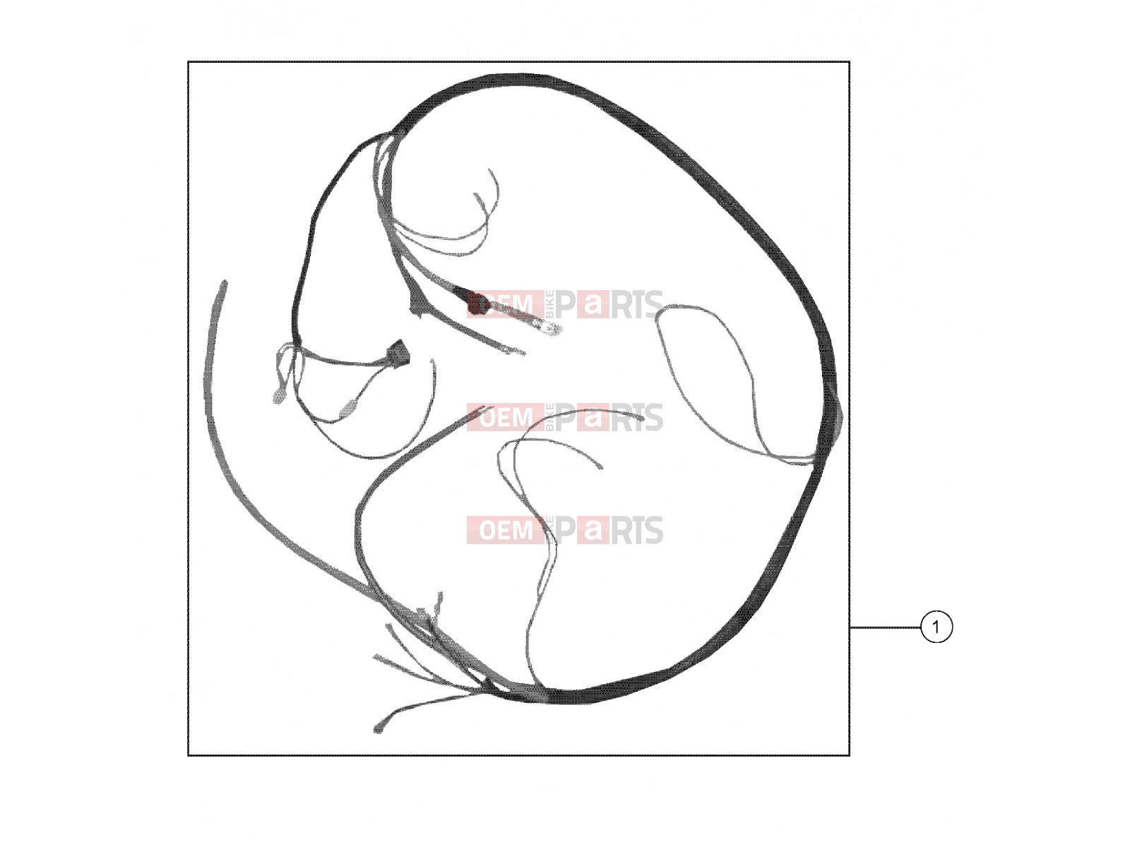 Polaris 2011 LEV GEM - e2/e4/e6/eS/eL/eLXD ELECTRICAL | ELECTRICAL, WIRE HARNESS, MAIN REAR POWER, 2 PASS - e2/eS/eL/eLXD (49GEMELECTRICAL11HARNESS)