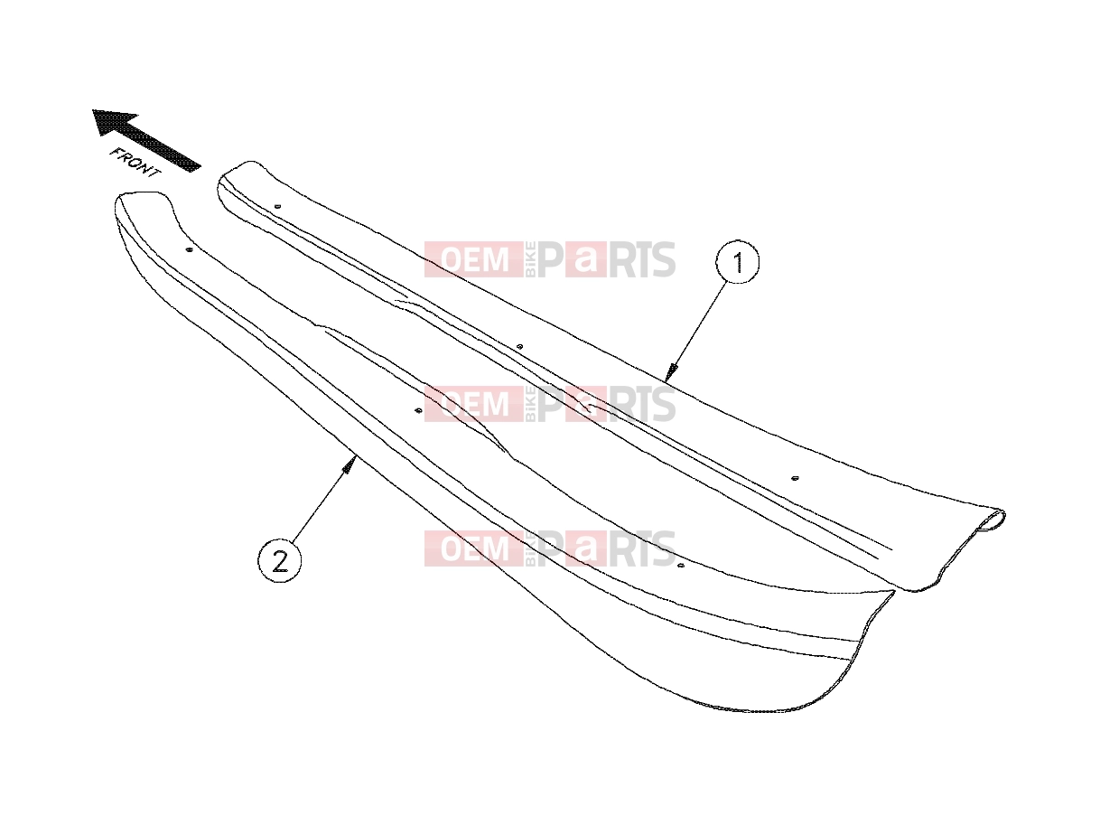 Polaris 2011 LEV GEM - e2/e4/e6/eS/eL/eLXD EUROPEAN COMPONENTS | EUROPEAN COMPONENTS, SCUFF GUARDS - e4 (49GEMEUROCOMPS11SCUFFE4)