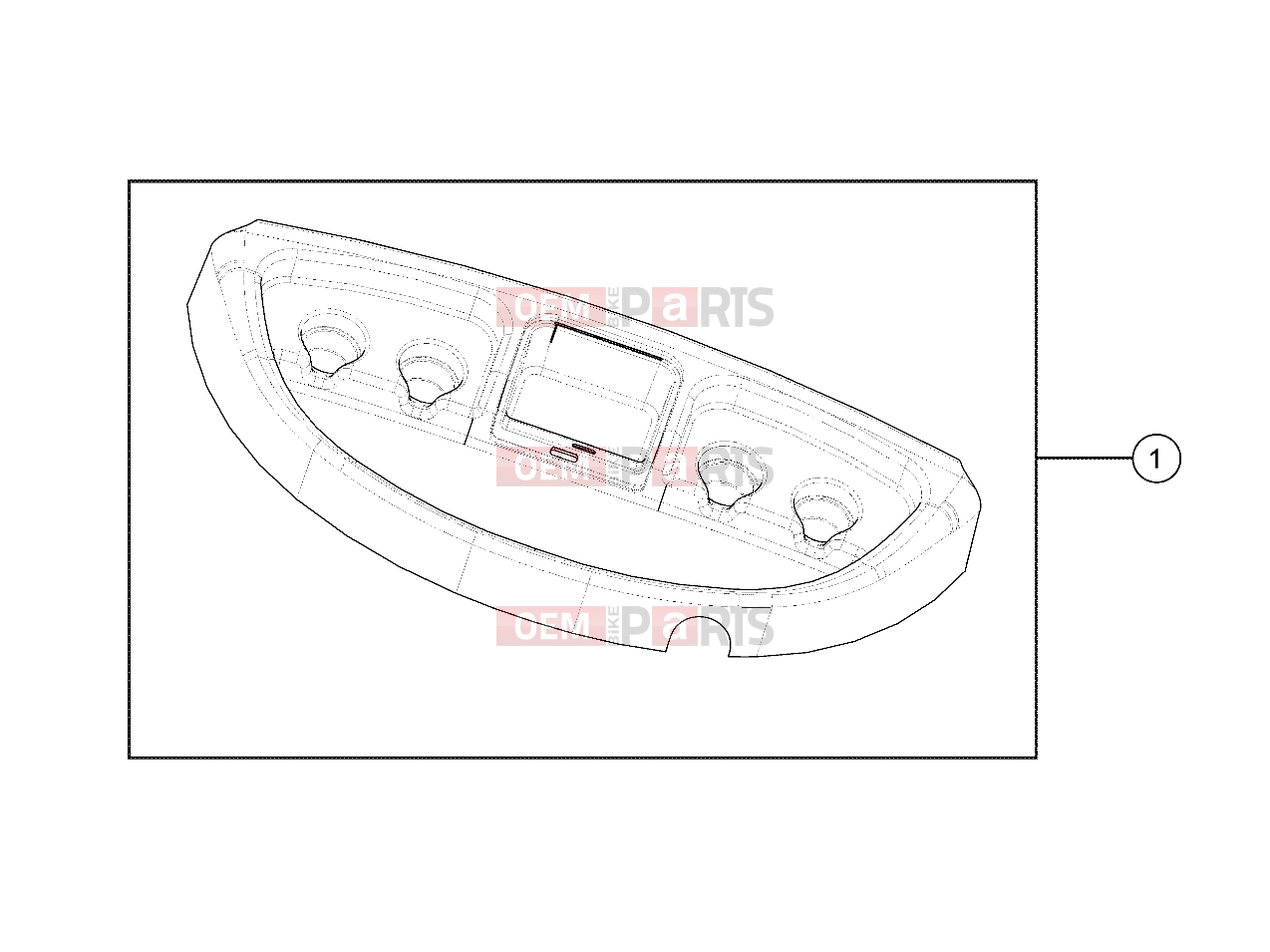 Polaris 2011 LEV GEM - e2/e4/e6/eS/eL/eLXD RH DRIVE | RH DRIVE, DASH UPPER - e2/e4/eS/eL/eLXD (49GEMRHDRIVE11DASH)