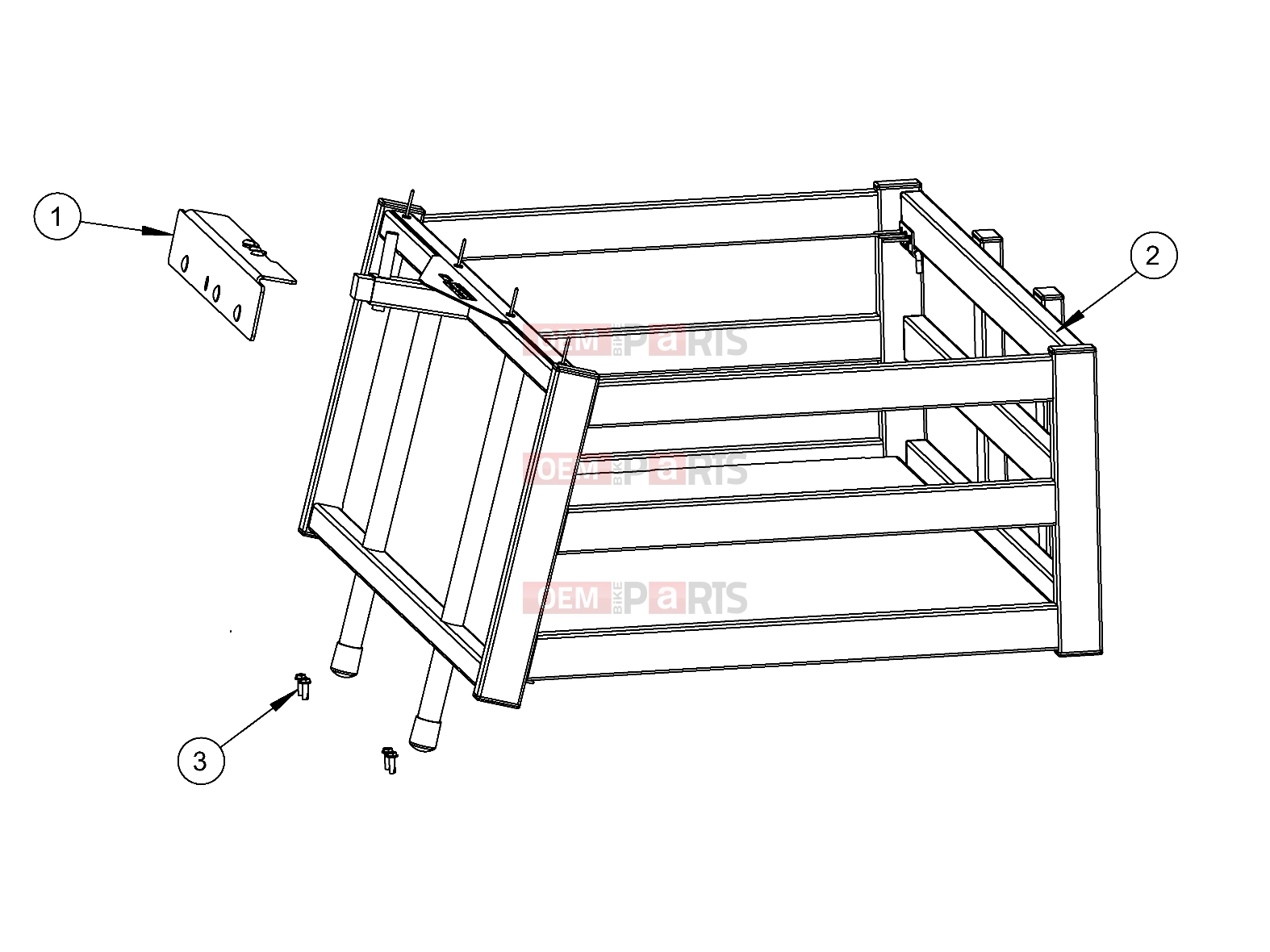 Polaris 2010 LEV GEM - E2/E4/E6/ES/EL/ELXD BODY | BODY, OPTIONS, KIT, CLIP IN STAKE BED - e2/e4/e6 (49GEMOPTIONS11CLIP)