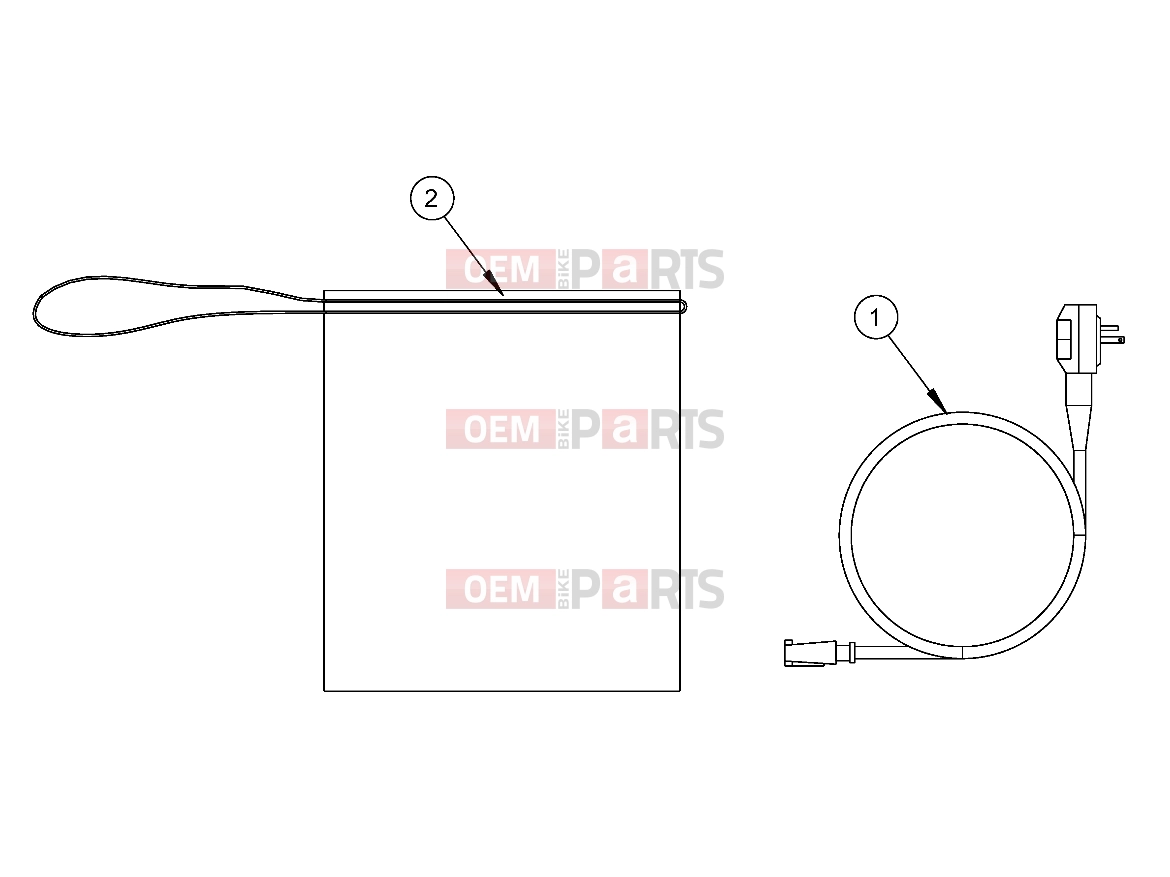 Polaris 2010 LEV GEM - E2/E4/E6/ES/EL/ELXD ELECTRICAL | ELECTRICAL, OPTIONS, CHARGING CORD SET KIT - e2/e4/e6/eS/eL/eLXD (49GEMOPTIONS11CORD)