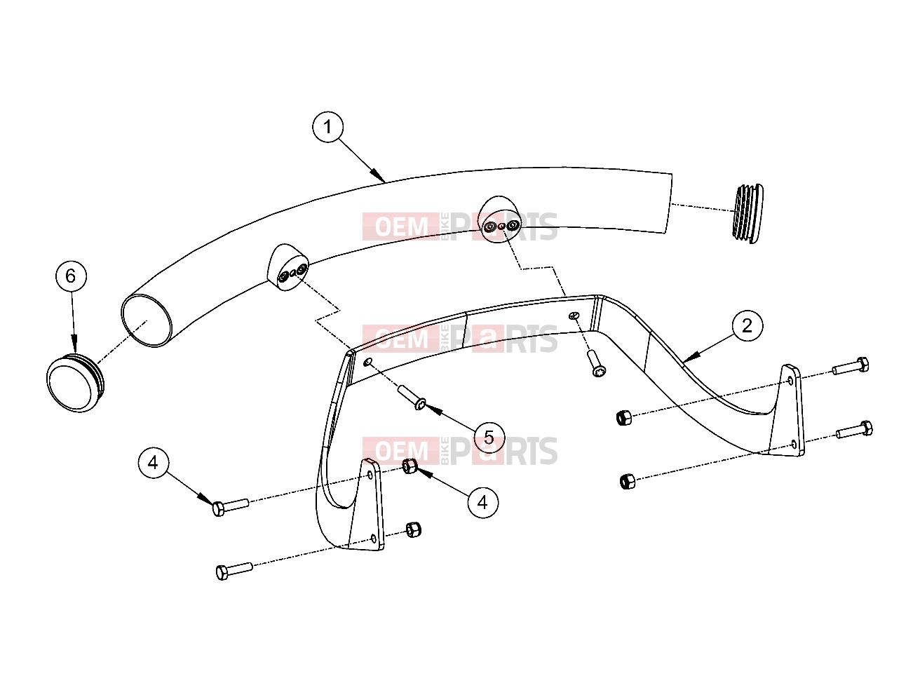 Polaris 2010 LEV GEM - E2/E4/E6/ES/EL/ELXD FRAME | FRAME, OPTIONS, BUMPER, CHROME, FRONT - e2/e4/e6/eS/eL/eLXD (49GEMOPTIONS11BUMPER)