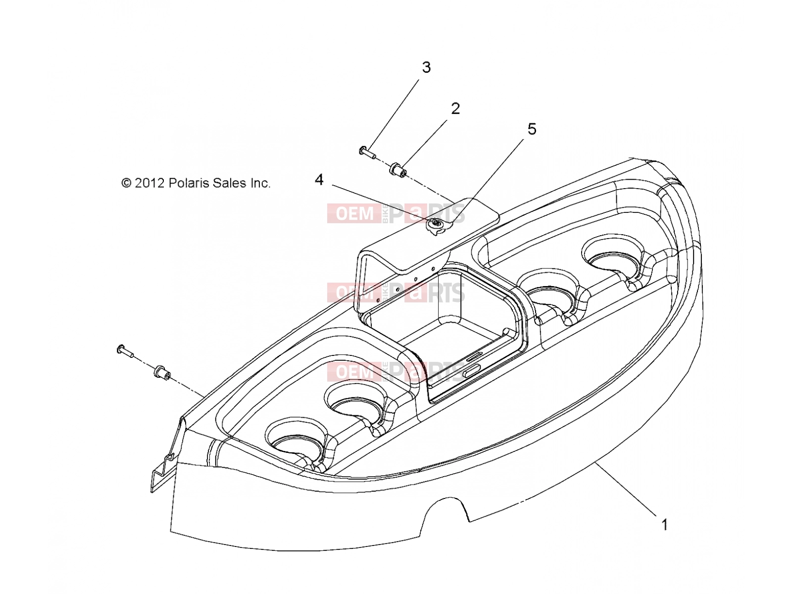 Polaris 2009 LEV GEM - E2/E4/E6/ES/EL/ELXD BODY | BODY, DASH UPPER - e2/e4/e6/eS/eL/eLXD (49GEMBODY11DASHE2)