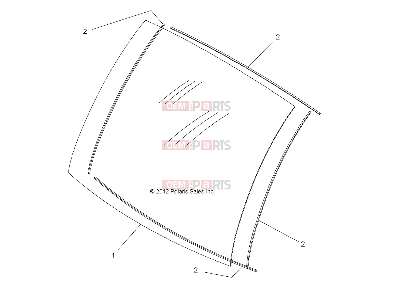 Polaris 2009 LEV GEM - E2/E4/E6/ES/EL/ELXD BODY | BODY, WINDSHIELD - e2/e4/e6/eS/eL/eLXD (49GEMBODY11WINDSHIELD)