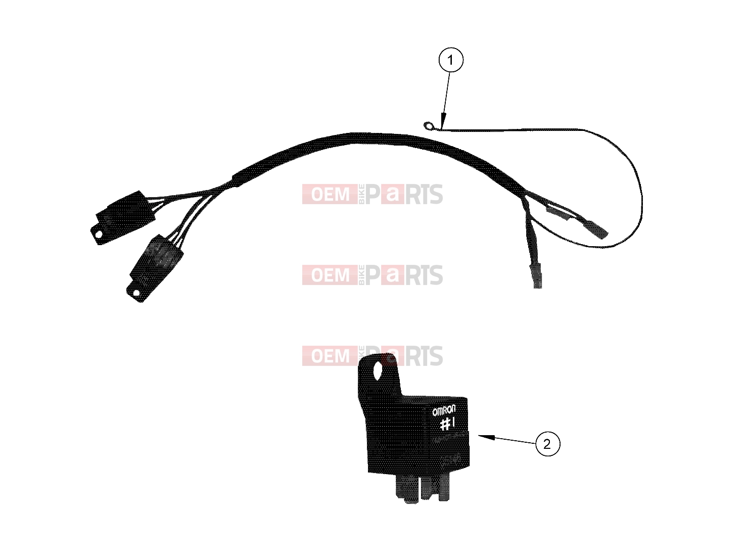 Polaris 2009 LEV GEM - E2/E4/E6/ES/EL/ELXD ELECTRICAL | ELECTRICAL, WIRE HARNESS, PARK BRAKE - e2/e4/e6/eS/eL/eLXD (49GEMELECTRICAL11HARNESSPB)