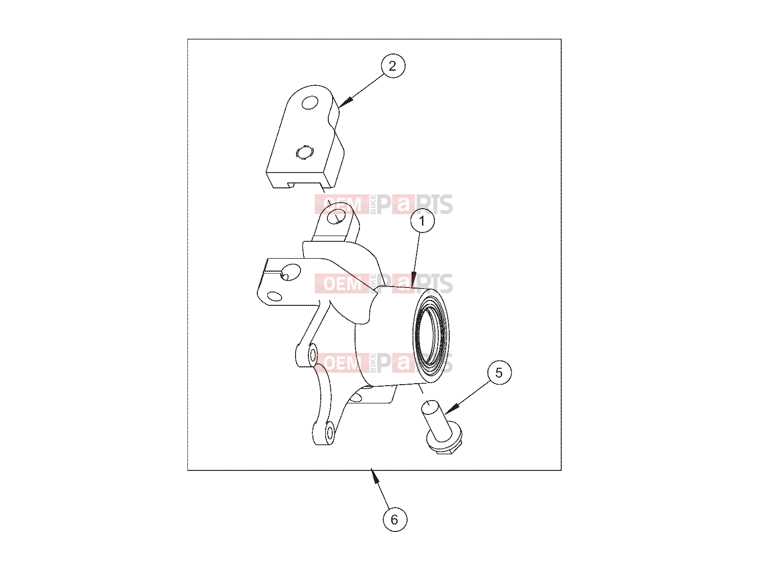 Polaris 2009 LEV GEM - E2/E4/E6/ES/EL/ELXD STEERING | STEERING, KNUCKLE, LEFT, 9.21 DISC - e2/e4/eS (49GEMSTEER11KNUCKLELTE2)