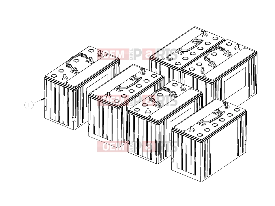 Polaris 2008 LEV GEM - E2/E4/E6/ES/EL/ELXD ELECTRICAL | ELECTRICAL, BATTERY PACK-GEL - e2/e4/eS (49GEMELECTRICAL11BATTERYPACK)