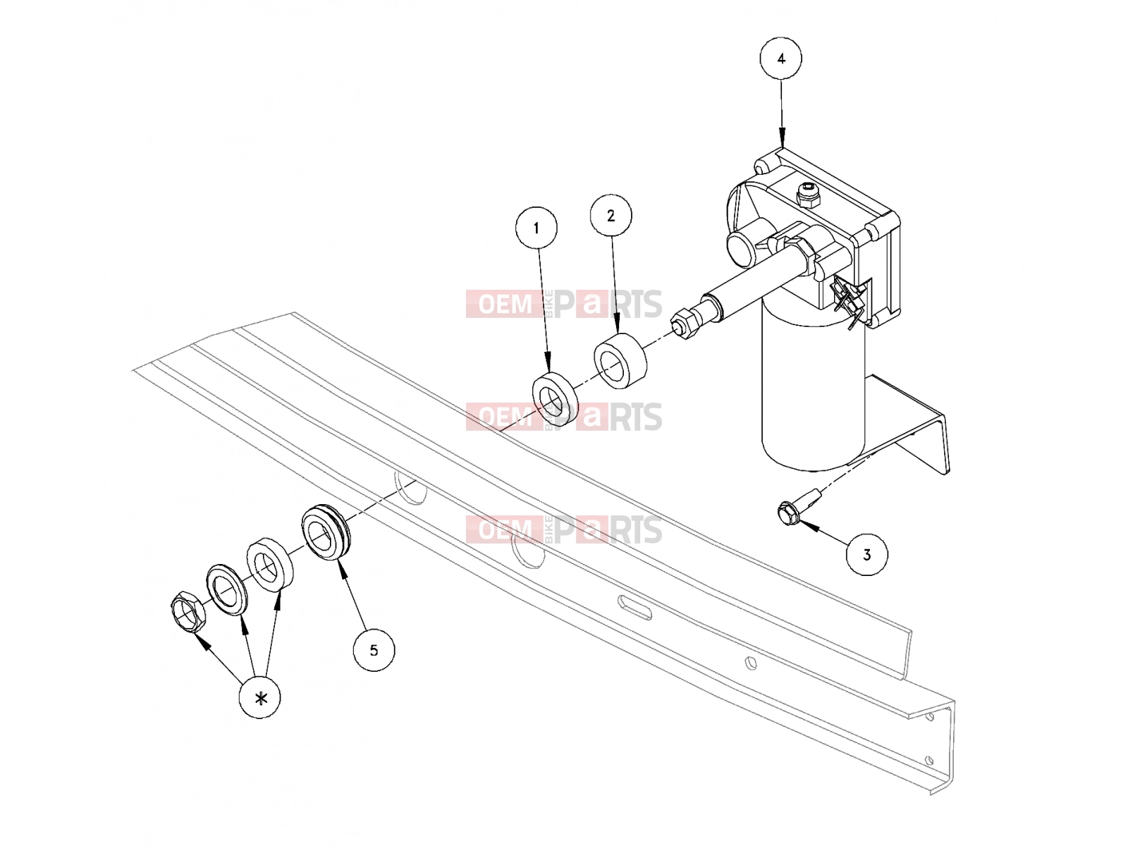 Polaris 2008 LEV GEM - E2/E4/E6/ES/EL/ELXD ELECTRICAL | ELECTRICAL, WIPER MOTOR WINDSHIELD WIPER - e2/e4/e6/eS/eL/eLXD (49GEMELECTRICAL11WIPER)