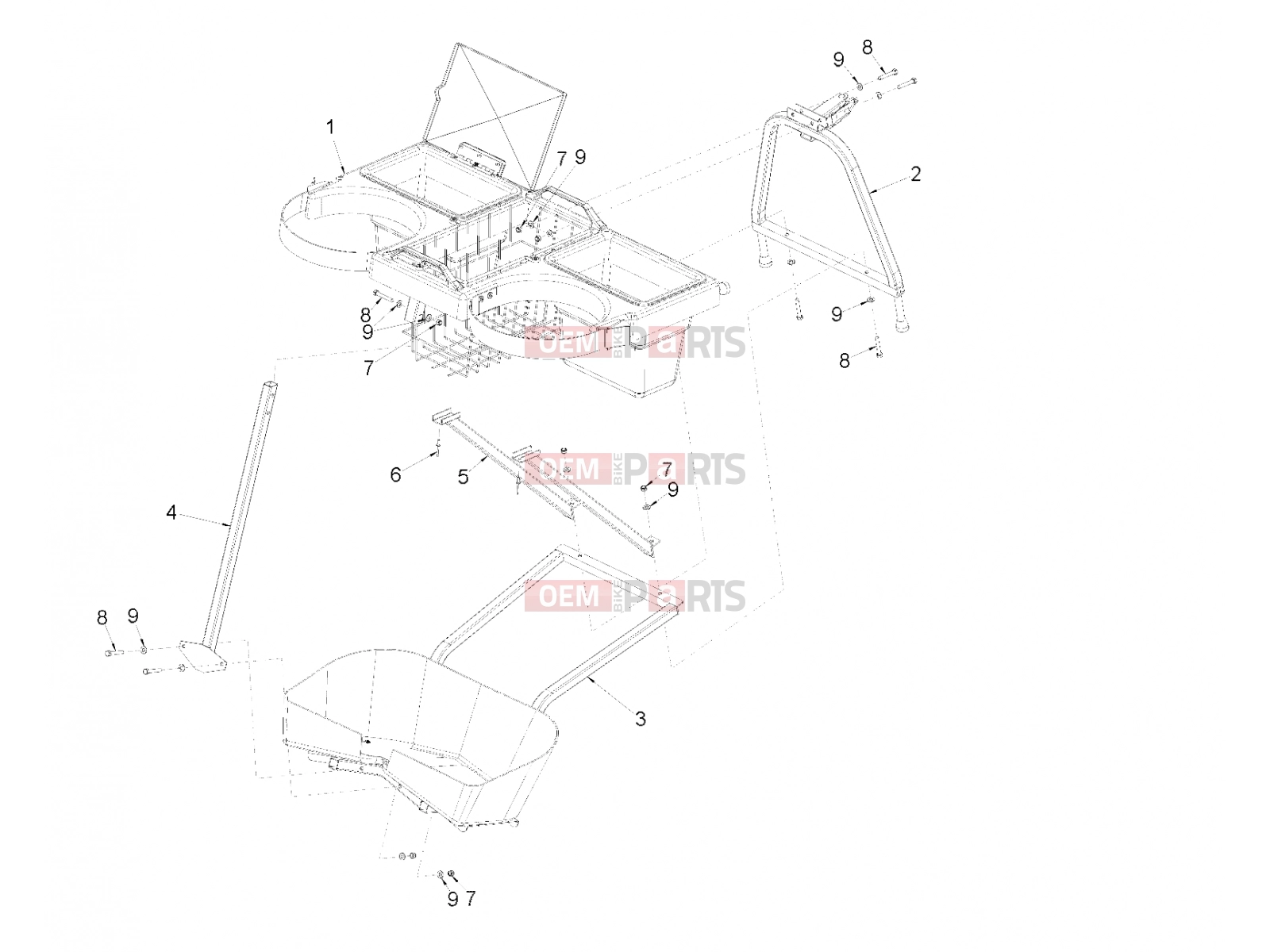 Polaris 2008 LEV GEM - E2/E4/E6/ES/EL/ELXD FRAME | FRAME, OPTIONS, LINKSBACK - e2/e4/e6 (49GEMOPTIONS11LINKSBACK)