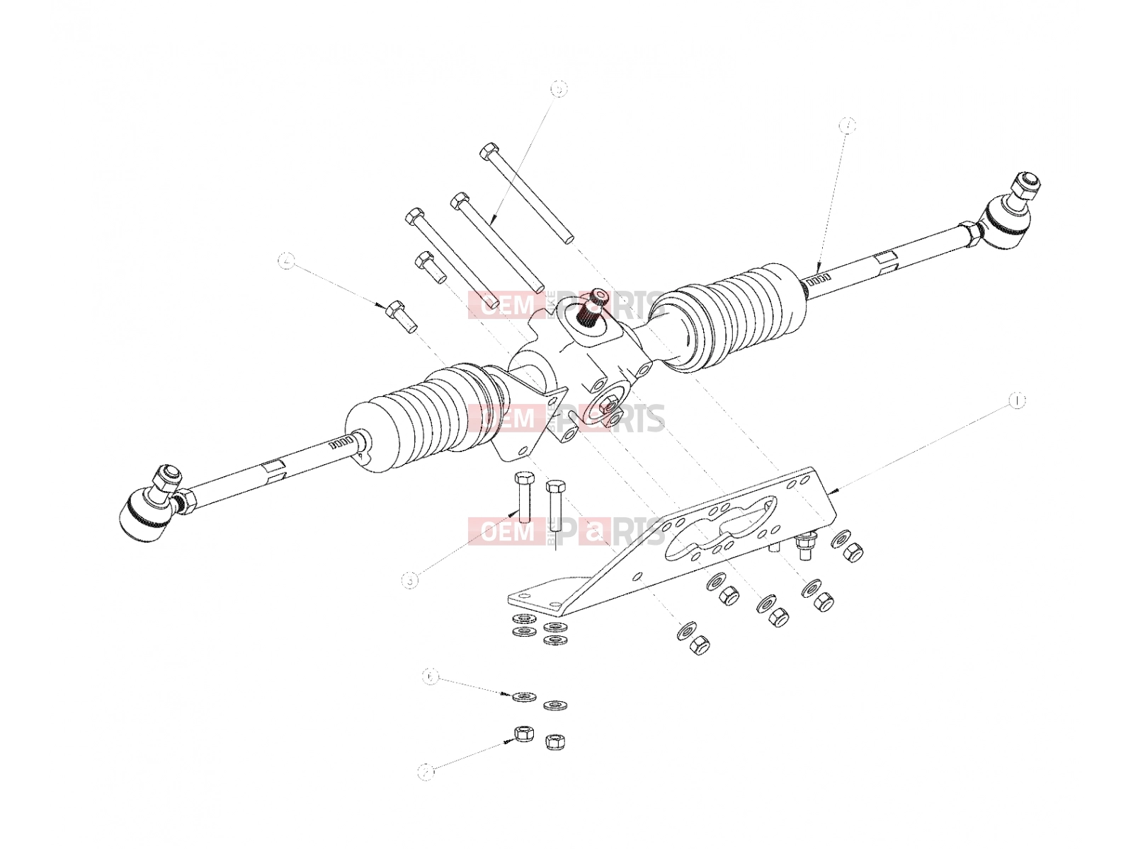 Polaris 2007 LEV GEM - E2/E4/E6/ES/EL/ELXD STEERING | STEERING, GEAR - e2/e4/e6/eS/eL/eLXD (49GEMSTEER11GEAR)