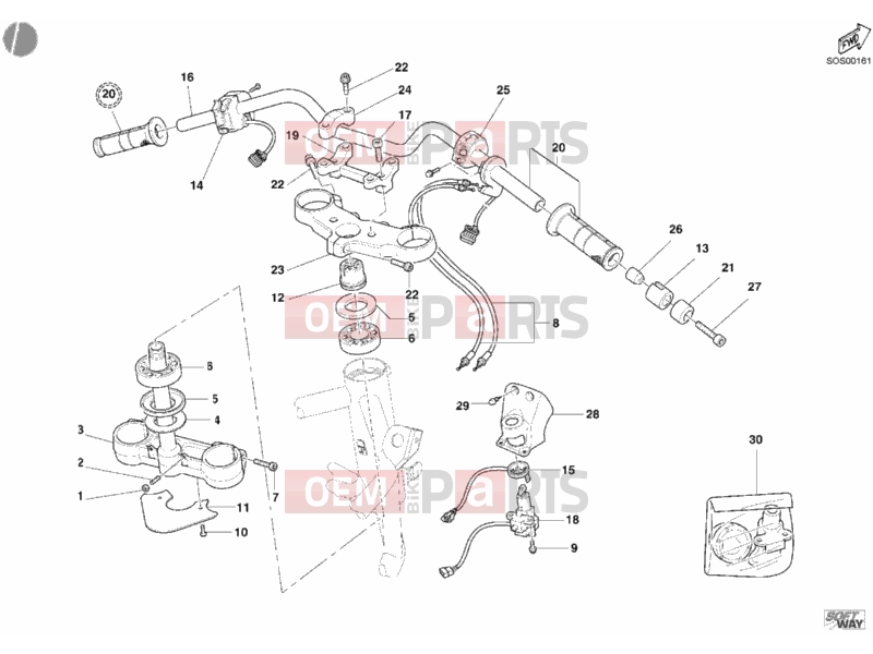 DUCATI 2005 Multistrada 1000 HANDLEBAR » HANDLE BAR