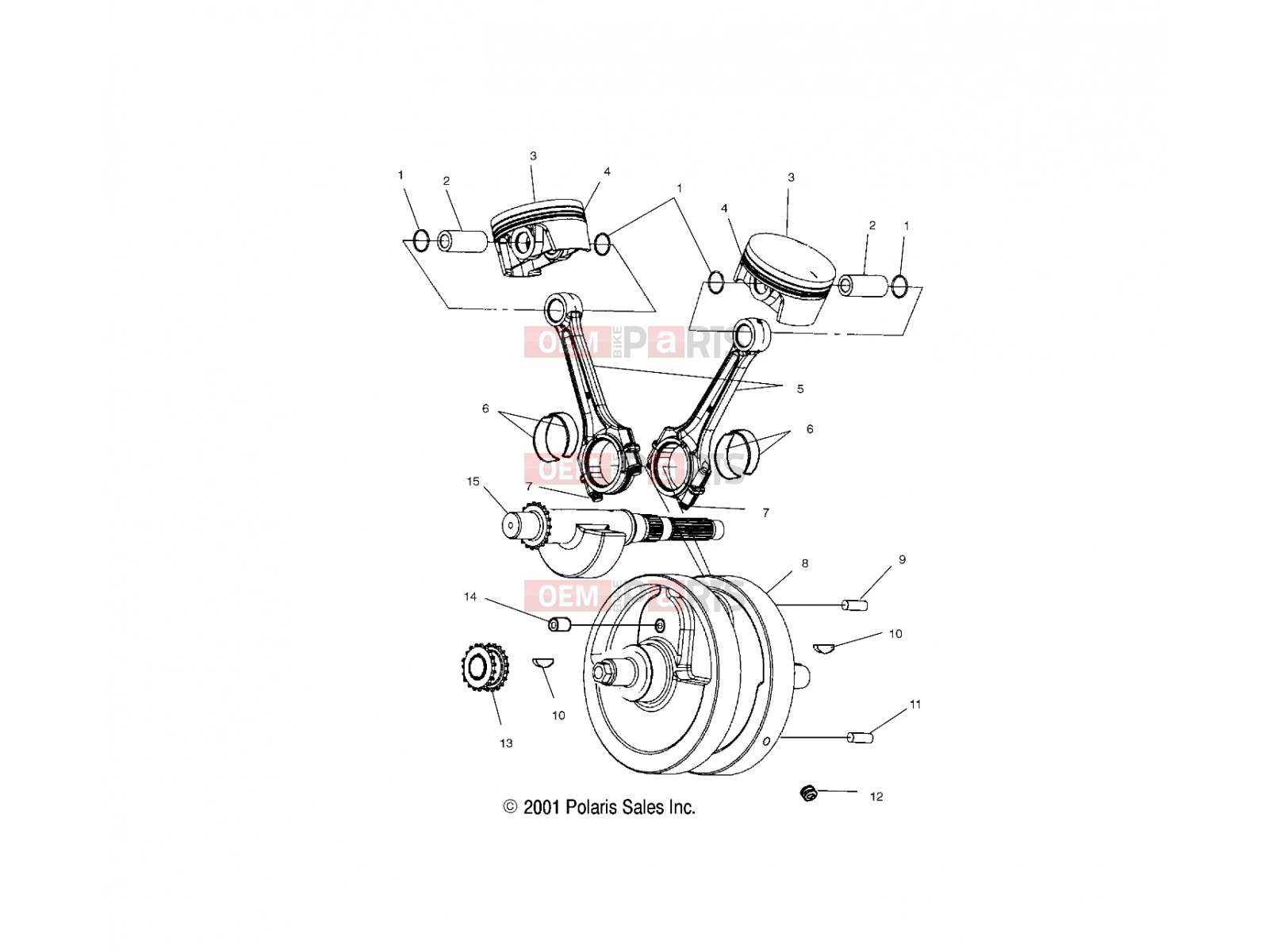 VICTORY 2000 SPECIAL EDITION (V00CB15DCS) ENGINE » ENGINE, CRANKSHAFT - (4976307630C06)