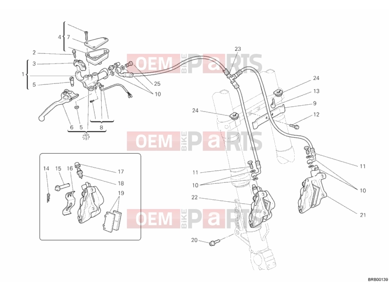 DUCATI 2005 Multistrada 1000 S FRONT BRAKE SYSTEM » BRAKING SYSTEM