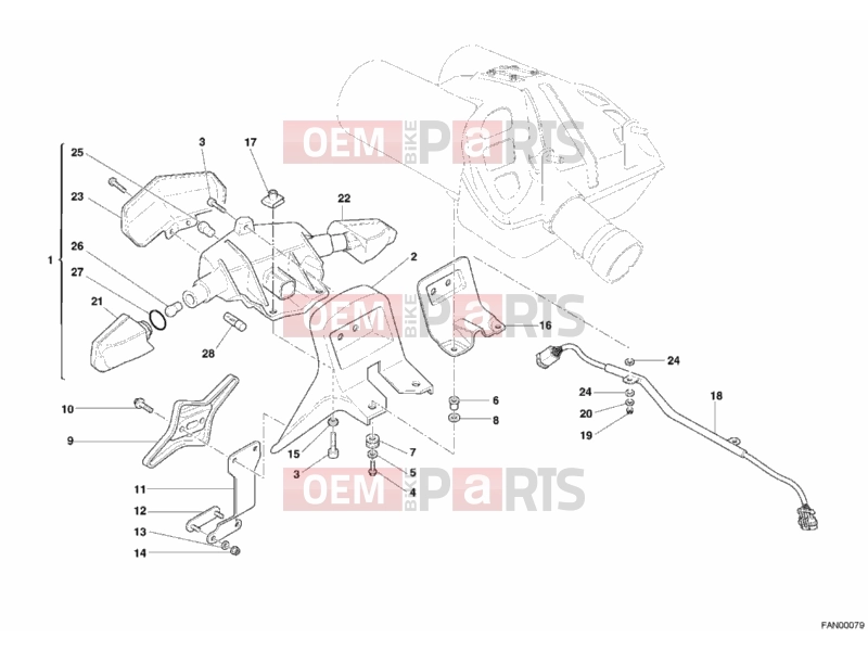 DUCATI 2005 Multistrada 1000 S TAILLIGHT » LIGHTING SYSTEM