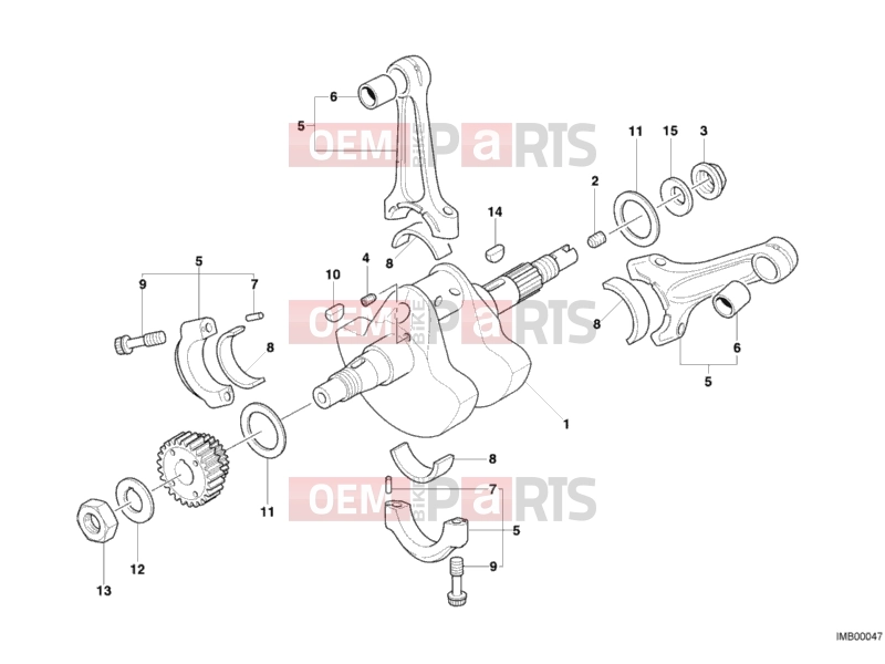 DUCATI 2005 Multistrada 1000 S CRANKSHAFT » ENGINE CASE