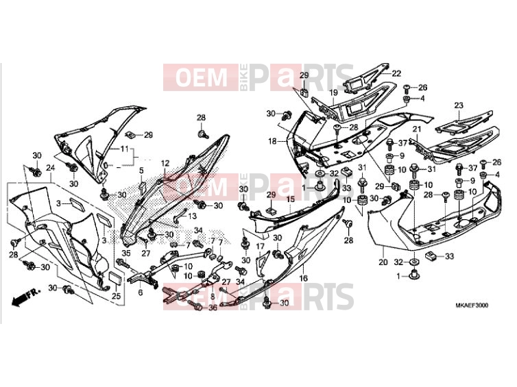 HONDA NC750DK NC750D 2019 FLOOR STEP FOR NHA86M & NHB53P 50620-MJL