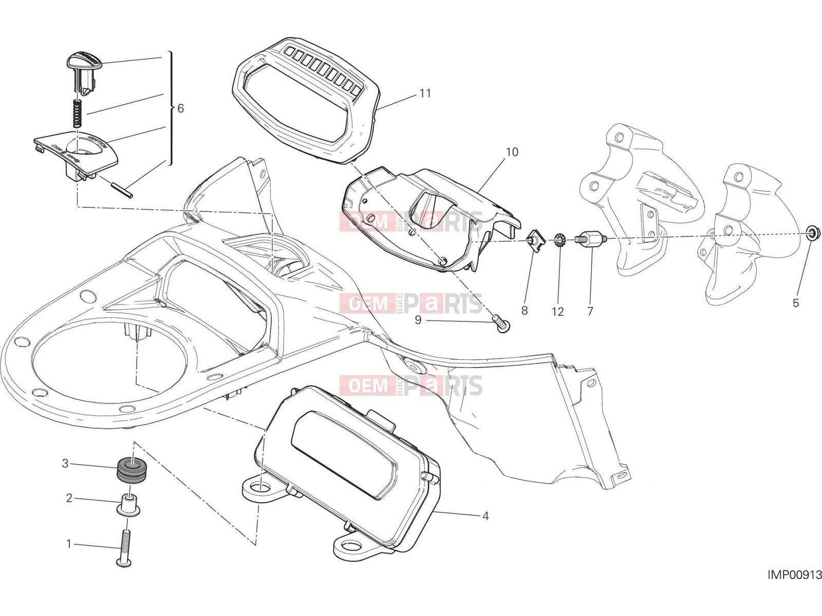 DUCATI 2014 Diavel Carbon INSTRUMENT PANEL [MOD:DVLC]