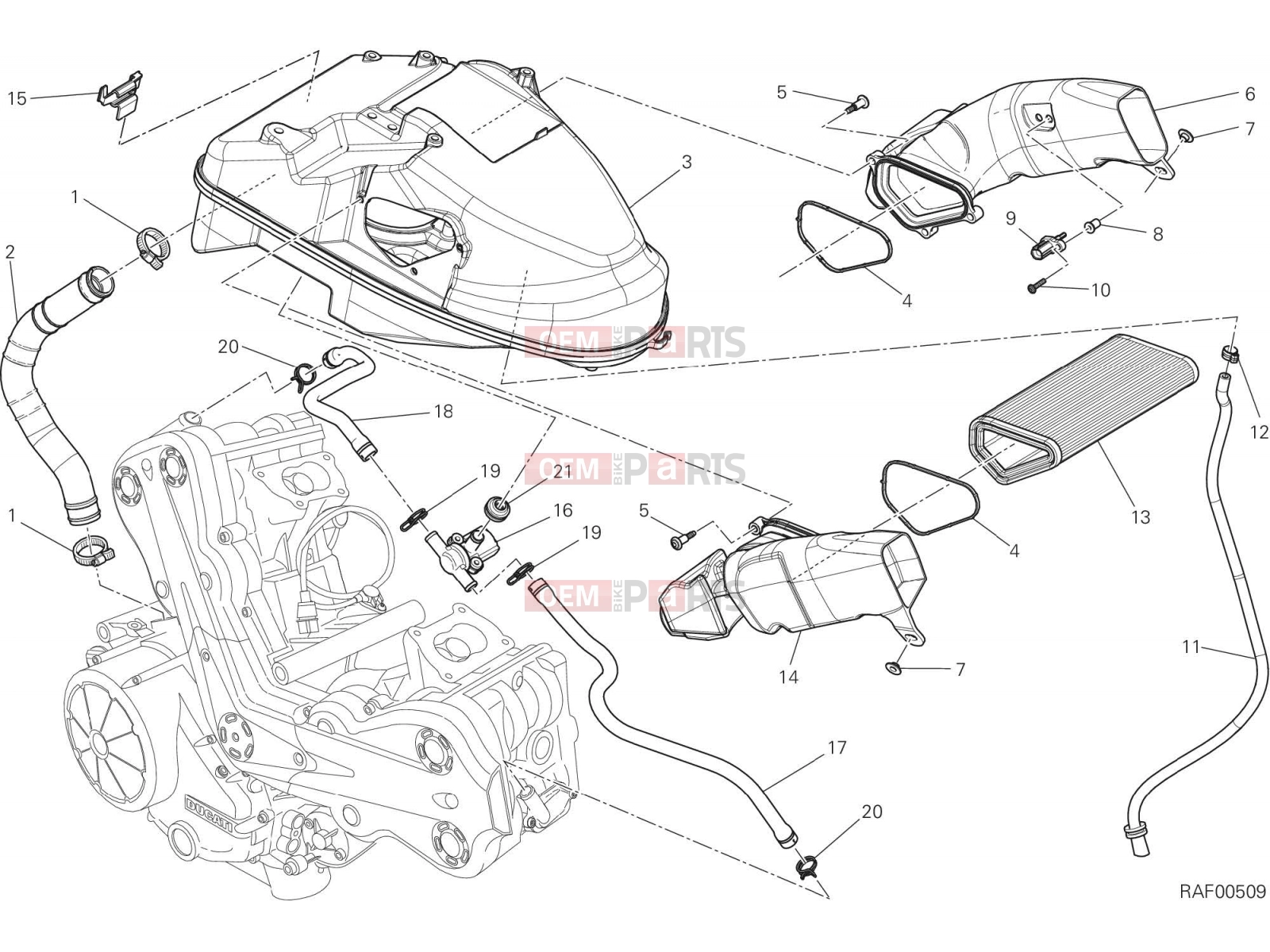 DUCATI 2015 Diavel INTAKE [MOD:DVL]