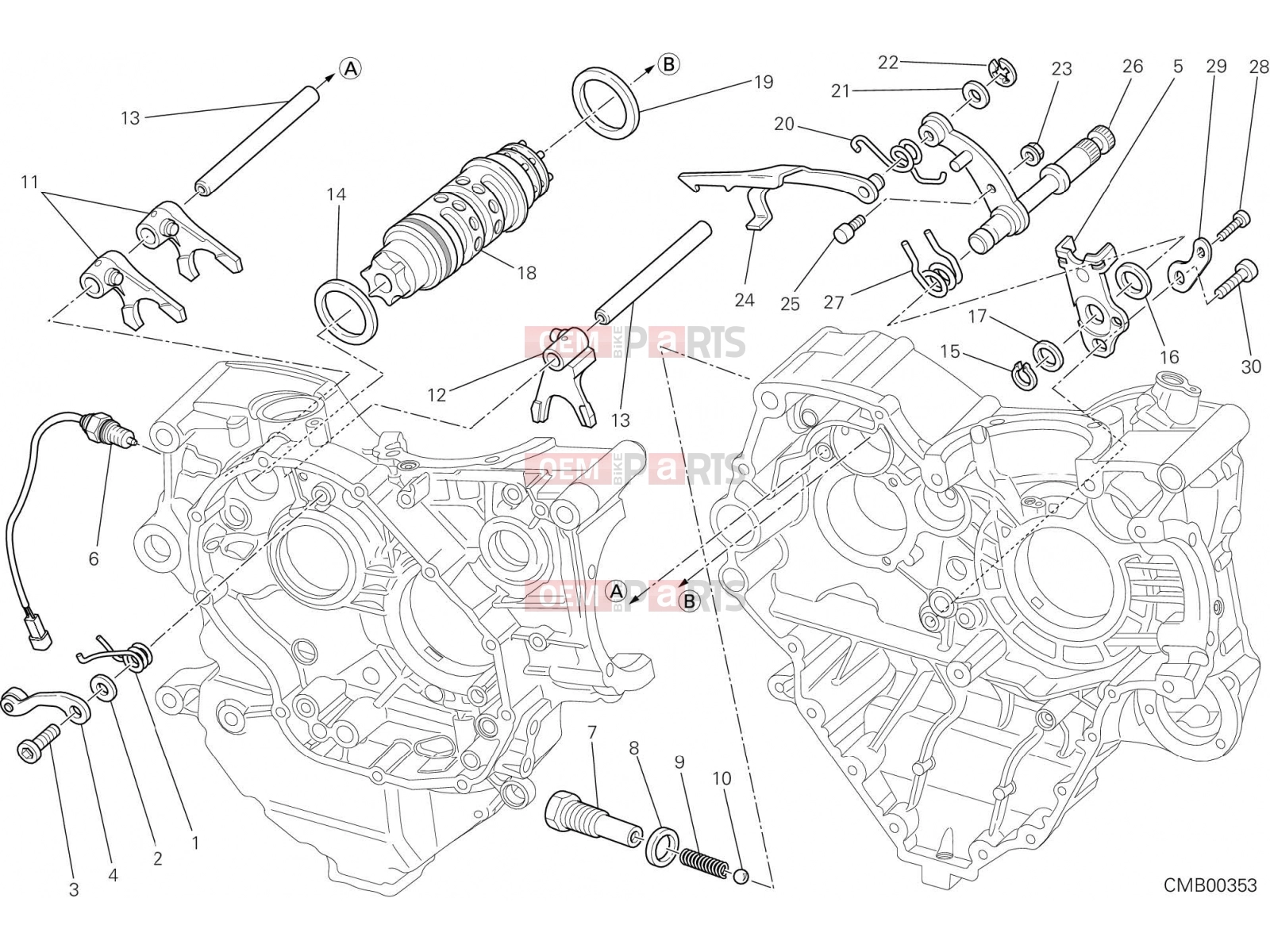 DUCATI 2015 Diavel Titanium GEARCHANGE CONTROL [MOD:DVLR]