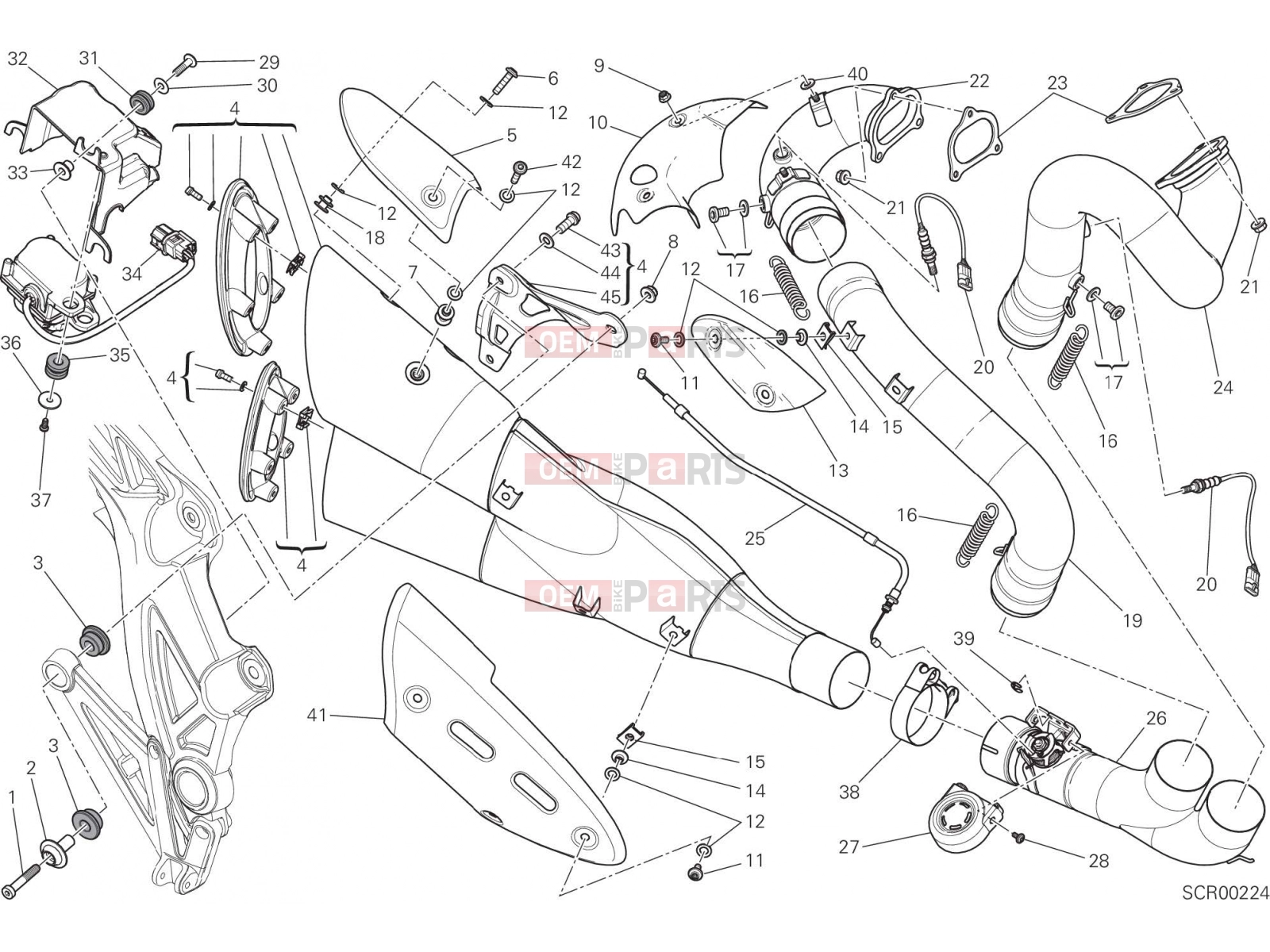 DUCATI 2015 Diavel Titanium EXHAUST SYSTEM [MOD:DVLR]